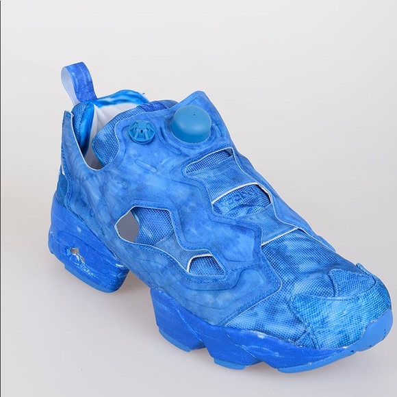 VETEMENTS x Reebok Instapump Fury Sneakers limited edition Blue Graffiti NWT - Picture 8 of 15